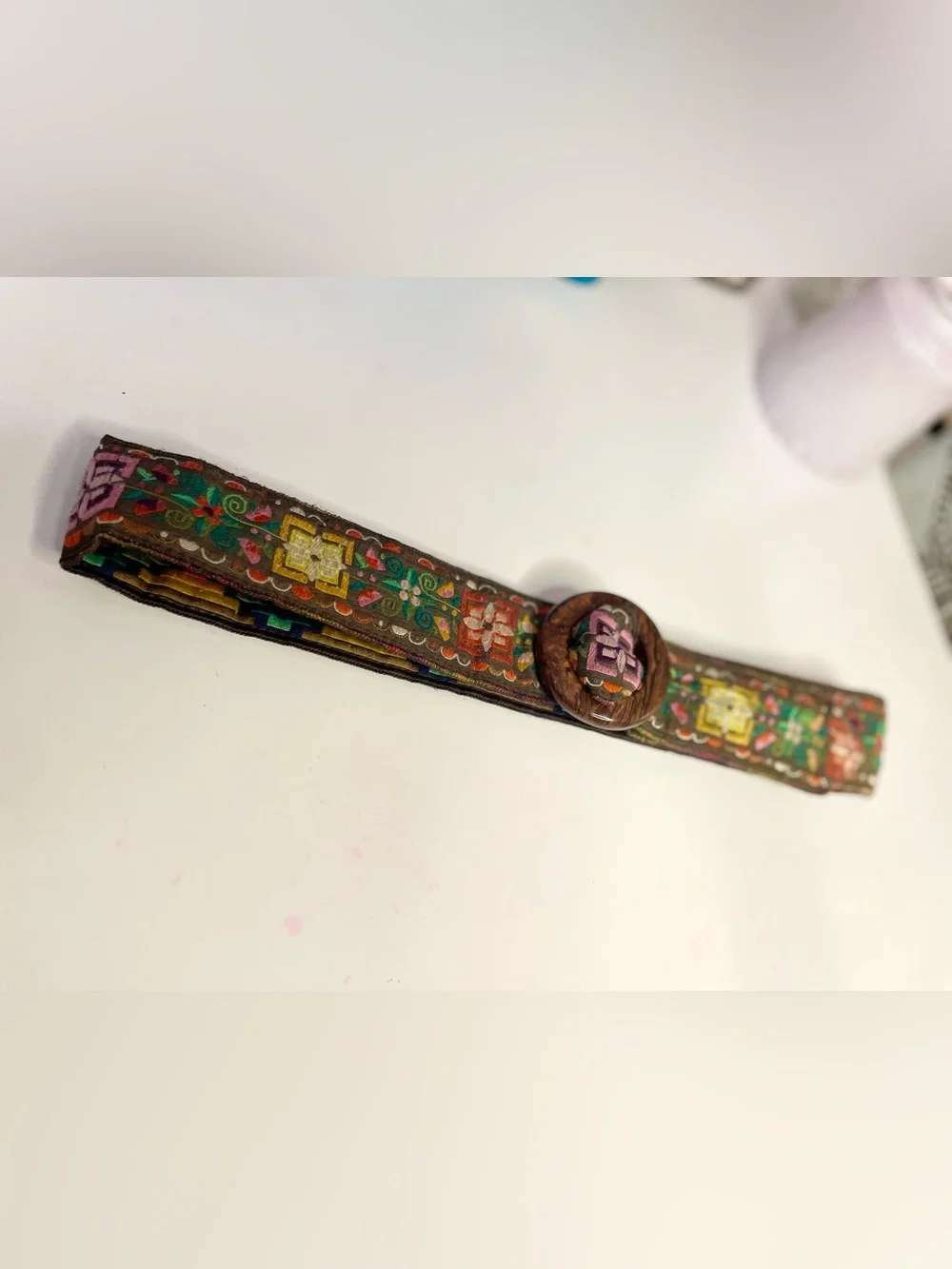 Embroidered Boho Belt - REVERSIBLE!